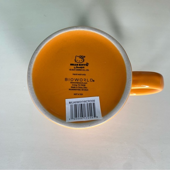 Hello Kitty Pirate Orange Halloween Pumpkin Collectible Mug New - Picture 7 of 12